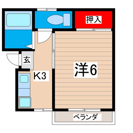 ヒガシハイツの物件間取画像